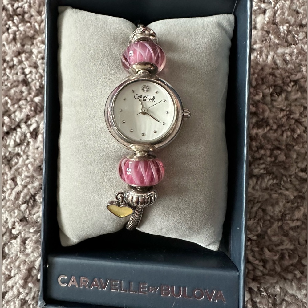 Caravelle by Bulova Ladies Watch with Charm Bracelet